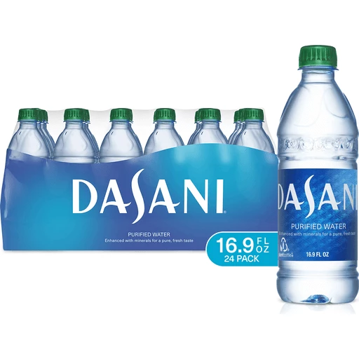 Dasani Purified Water Bottles, 16.9 Fl Oz