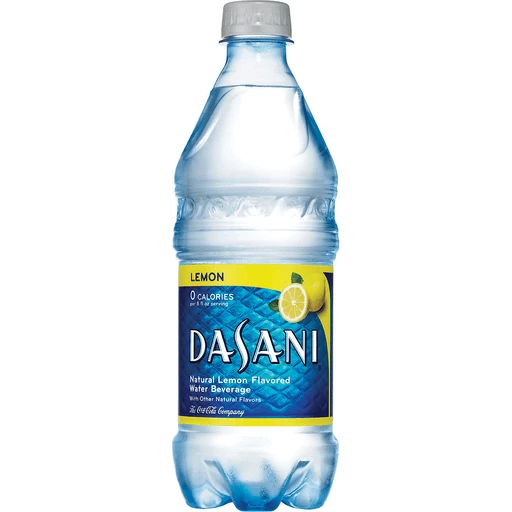 DASANI Lemon Flavored Water Bottle, 20 fl oz, Water