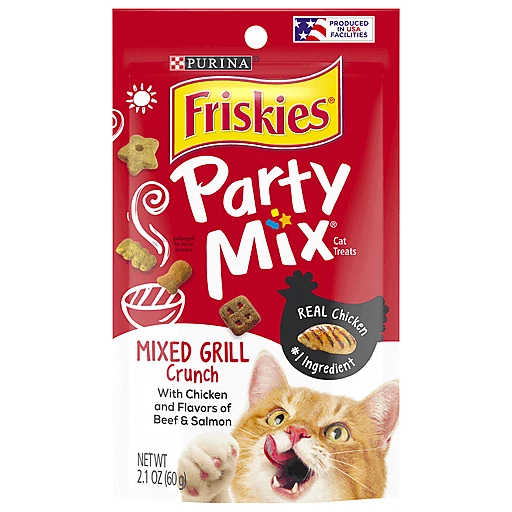 perfume Viaje Enseñando Purina Friskies Made In Usa Facilities Cat Treats, Party Mix Mixed Grill  Crunch 2.1 Oz. Pouch | Cat Treats | Sedano's Supermarkets