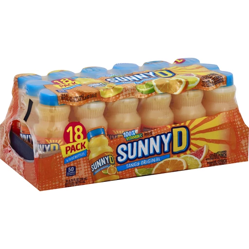Sunny D Citrus Punch, Tangy Original, Orange Flavored, 18 Pack | Juice and  Drinks | Food Country USA
