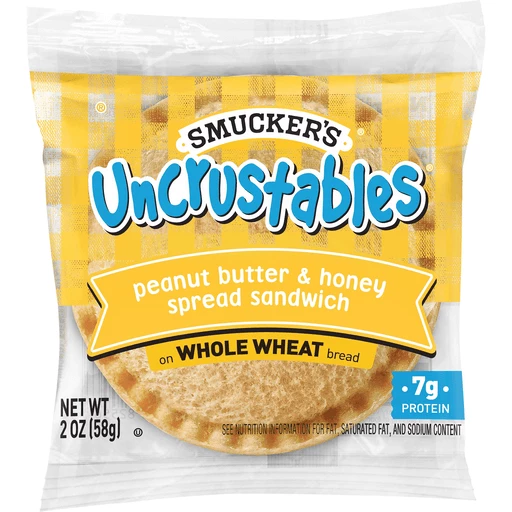 Smucker's Uncrustables Peanut Butter and Honey Spread Sandwich, 2 Ounces (Frozen) | Frozen Foods | Jacksonville County Market