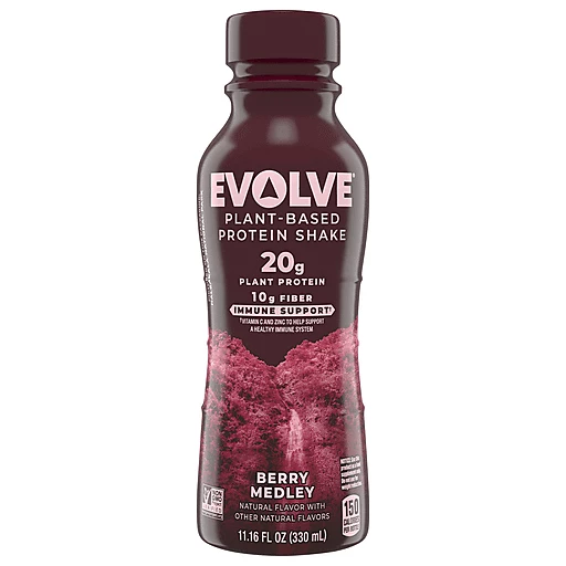 Evolve Plant Based Protein Shake Medley Natural Flavor 11.16 Fl Oz | | D&W Fresh Market