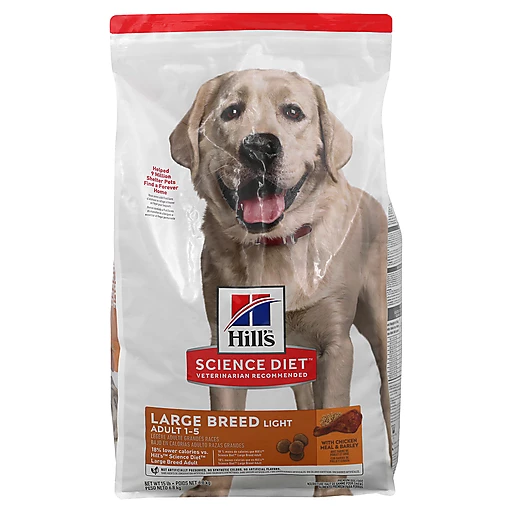 Science Diet Science Diet Dog Food, with chicken Meal Barley, Large Breed, Light, Science Diet, Adult 1-5 | Shop | Martins - Emerald