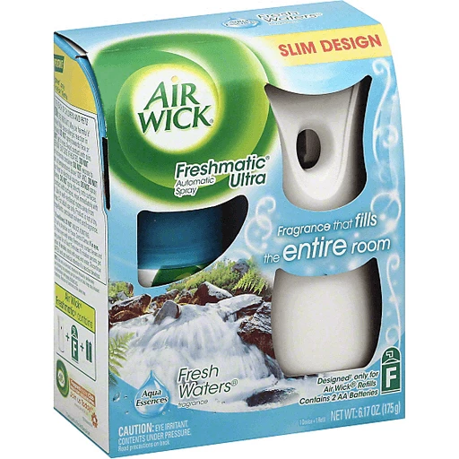 Air Wick Freshmatic Ultra Aqua Essences Fresh Waters Fragrance Air Freshener Automatic Sprayer & Refill oz. Box | Air | Superlo Foods