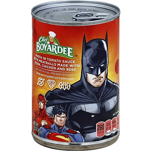 Chef Boyardee Pasta, in Tomato Sauce, Justice League | Canned Pasta |  Superlo Foods