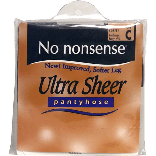 No Nonsense Ultra Sheer Pantyhose, C, Coffee, Reinforced Panty, Shop