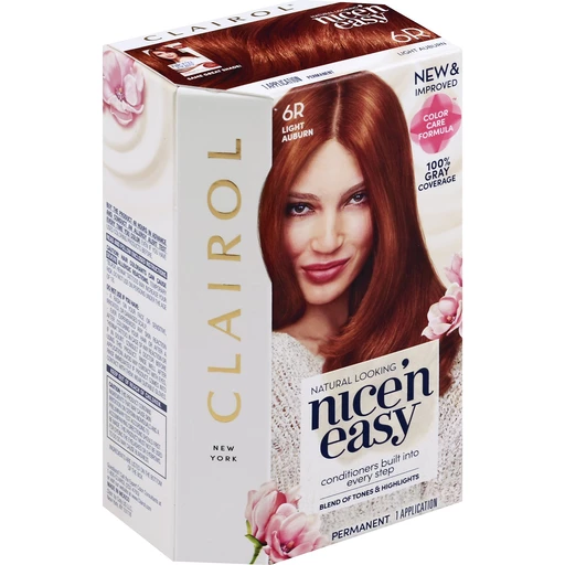 Clairol Hair Color, Light Auburn, 6R | Hair Coloring | Hugo's Family Marketplace