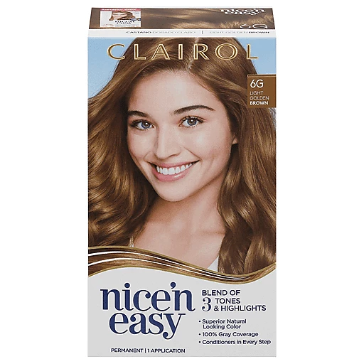 Nice 'N Easy Light Golden Brown 6G Permanent Hair Color 1 ea Box | Hair  Coloring | Market Basket