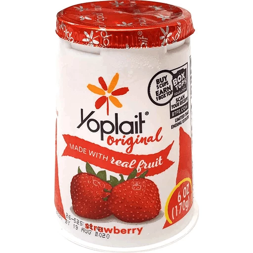 Oui by Yoplait Strawberry Whole Milk French Style Yogurt Jars, 4