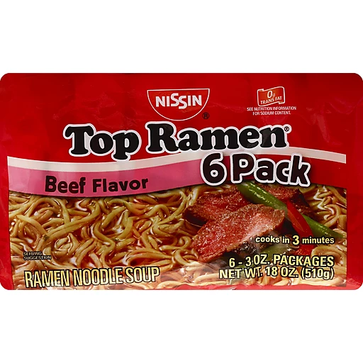 Nissin Top Ramen The Original Shrimp Flavor Ramen Noodle Soup, 18 oz
