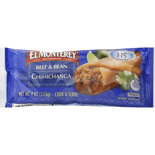 El Monterey Chicken & Monterey Jack Cheese Chimichangas, Frozen Ready  Meals