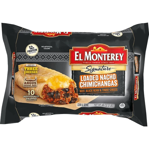 Are El Monterey Chimichanga's safe to cook in wrapper 