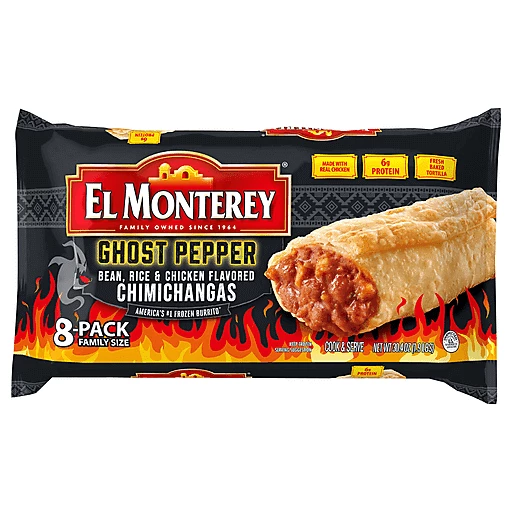 El Monterey Ghost Pepper & Chicken Chimichangas | Mexican | Priceless Foods