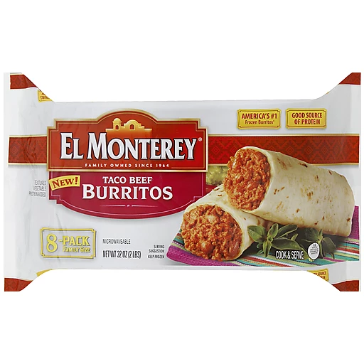 El Monterey® Taco Beef Burritos 32 oz. Bag | Pick 5 | Edwards Food Giant