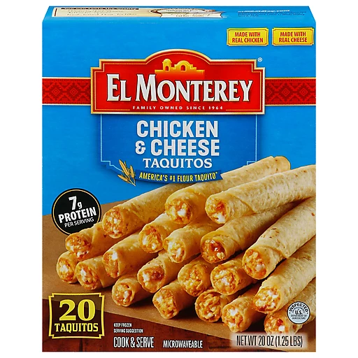 El Monterey Chicken & Cheese Taquitos 20 ea | Mexican | Food Country USA