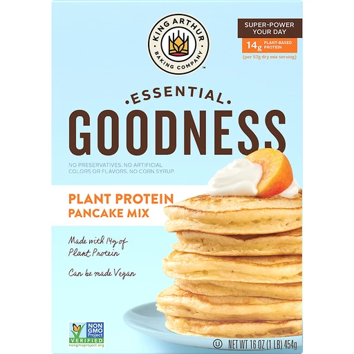 King Arthur Baking Essential Goodness Pancake Mix, Plant Protein | Pancake  Mixes & Syrup | Walt's Food Centers