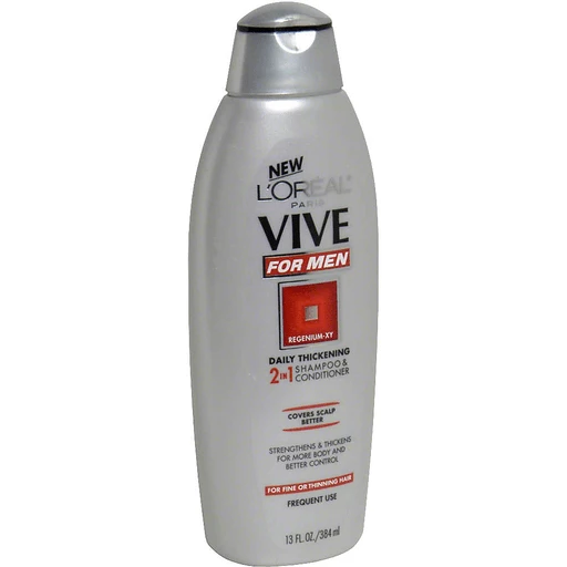 Loreal Vive Men Daily Thickening 2 in 1 Shampoo & Fine or Thinning Hair, Frequent Use | Shop | Apple Market