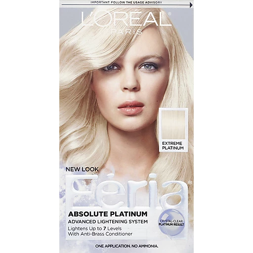L'Oreal Paris Feria Multi-Faceted Shimmering Permanent Hair Color, Extreme  Platinum, 1 kit | Hair Coloring | Festival Foods Shopping