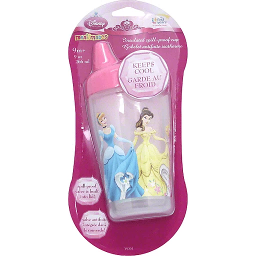 Disney Princess Baby Girls' 2-Pack Spill-Proof Cups - Pink/Multi
