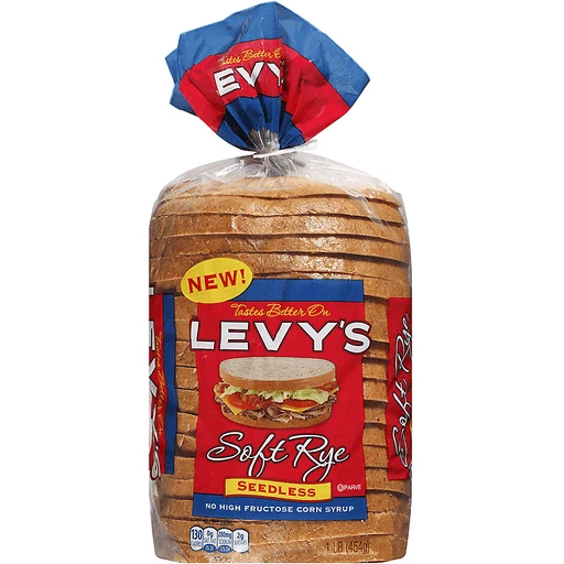 Levy's® Seedless Soft Rye Bread 1 lb. Bag | Pumpernickel & Rye | D'Agostino