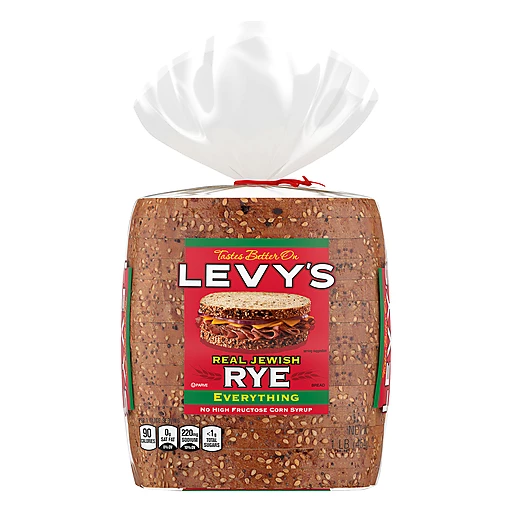 Levy's Everything Real Jewish Rye Bread 1 lb | Pumpernickel & Rye | Polly's  Country Market