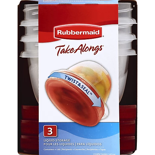 Save on Rubbermaid Take Alongs Twist & Seal Containers + Trays +