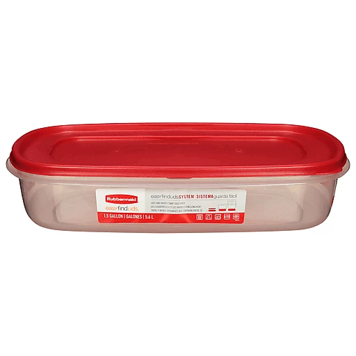 Rubbermaid Food Storage Container with Easy Find Lid 1.5 Gallon