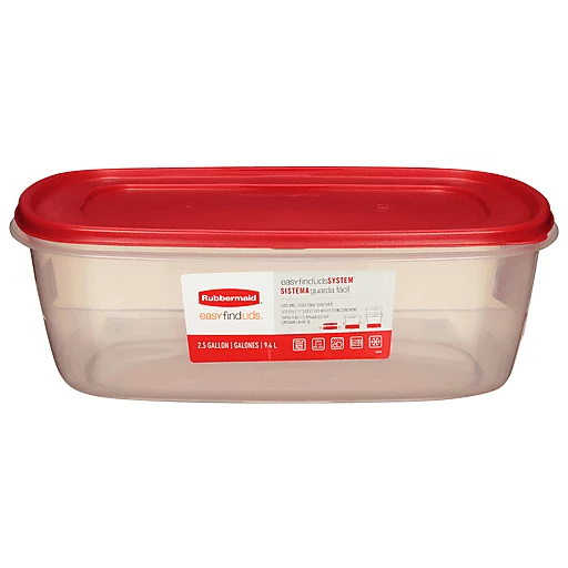 Rubbermaid Easy Find Lids Container, 2.5 Gallon, Tableware & Serveware