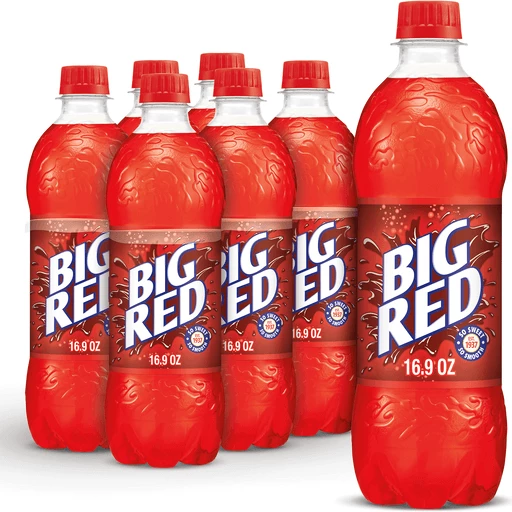 Big Red Soda, .5 L Bottles, 6 Pack | Root Beer & Cream Soda | Lewis Town