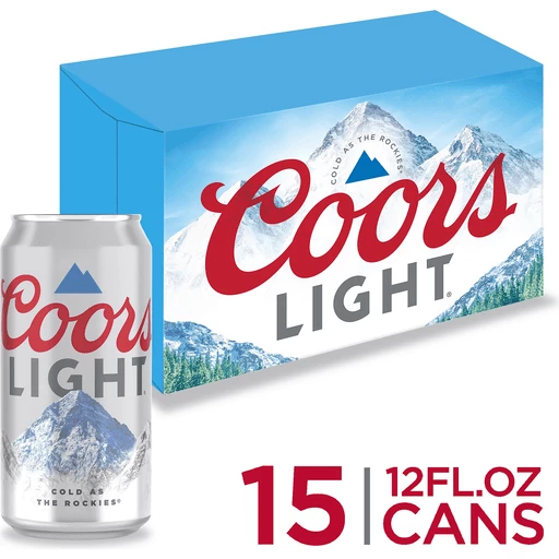 Coors Beer, American Light Lager Beer, 4.2% 15-pack, 12-oz beer cans | Beer | Foodtown