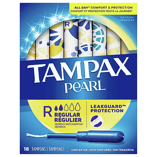underholdning flugt peeling Tampax Tampons, Regular Absorbency, Unscented 18 Ea | Feminine Products |  Dan's Supermarket