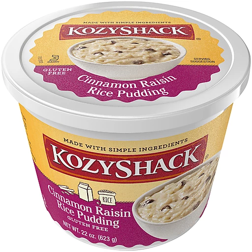 ironi Ewell tøffel Kozy Shack Cinnamon Raisin Rice Pudding 22 oz. Tub | Dairy | Dave's Super  Duper