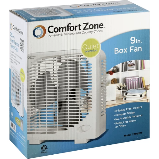 Comfort Zone Fan Box 9 Inch Shop The Markets