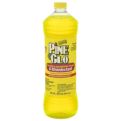 Pine Glo Antibacterial Kitchen & Bathroom Lemon Fresh Cleaner &  Disinfectant 40 Oz | Nursery Cleaning | Bigley Piggly Wiggly