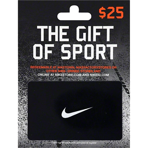Médico Fuera Ocupar Nike Gift Card, $25 | Gift Cards | Chief Markets