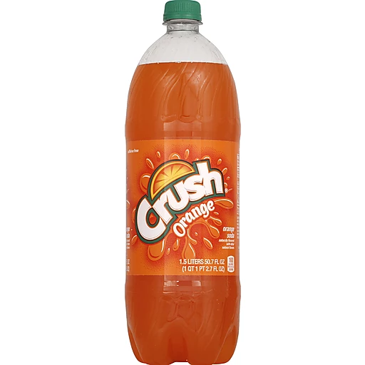 Crush Orange Soda 1 5 L Bottle Fruit Flavors Edwards Food Giant