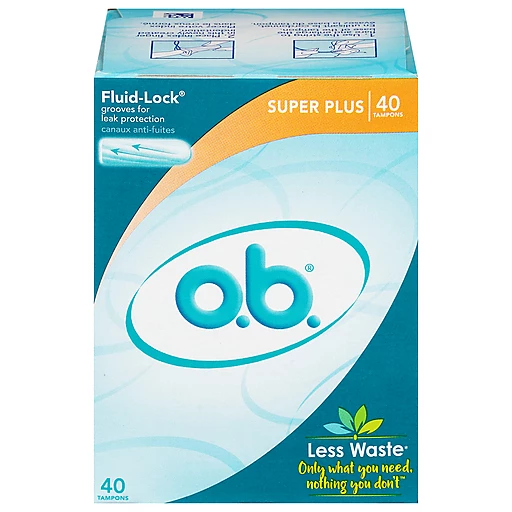 o.b.® Fluid-Lock® Super Plus Tampons ct Box | Feminine Care | DeLaune's Supermarket
