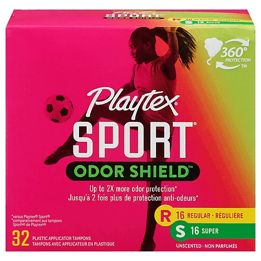 Playtex Sport Plastic Tampons, Regular/Super, Unscented, 50, 60% OFF