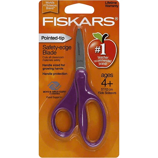Fiskars Scissors, Kids, Pointed-Tip, 5 Inch