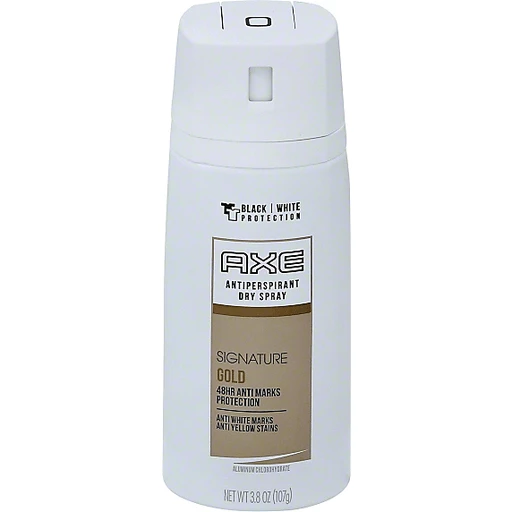 zin Thespian Onzuiver AXE Signature Gold Dry Spray Antiperspirant Deodorant for Men 3.8 oz |  Deodorants & Antiperspirants | Superlo Foods