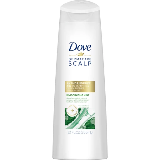 Dove Dermacare Scalp Anti-Dandruff Shampoo & Conditioner Mint, 12 oz Shampoo | Basket