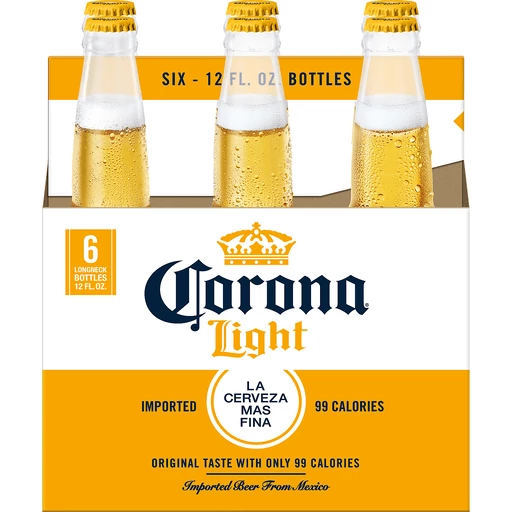 Apariencia Motivar Observatorio Corona Light Mexican Lager Beer, 6 Pack | Lagers | OPIE Drive-thru Grocery