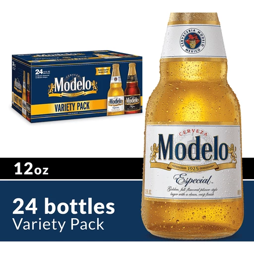 Modelo Especial Lager Variety Pack Mexican Beer, 24 pk 12 fl oz Bottles,   – % ABV | Beer | Memphis Cash Savers