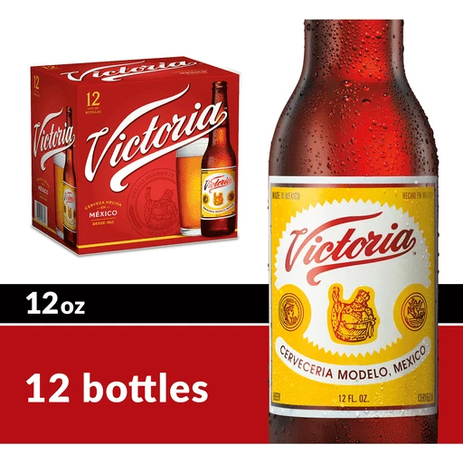 Victoria Amber Lager Mexican Beer, 12 pk 12 fl oz Bottles, % ABV | Tony's
