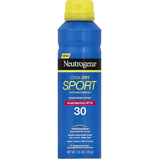positur Bore Anslået Neutrogena® CoolDry Sport SPF 30 Sunscreen Spray 5.5 oz. Aerosol Can |  Sunscreen | Pruett's Food