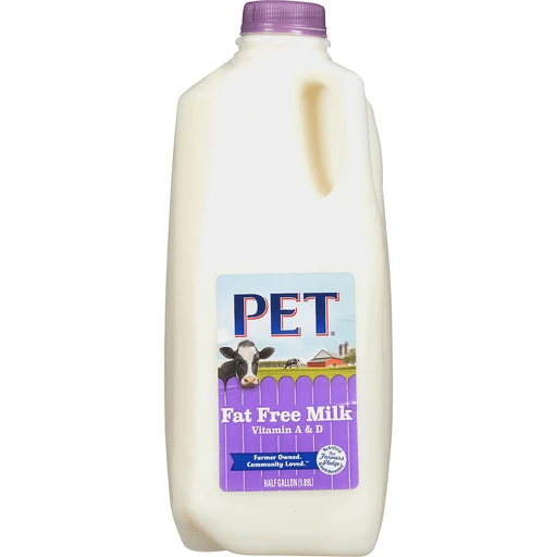 PET Fat Free Milk, Skim & Nonfat Milk