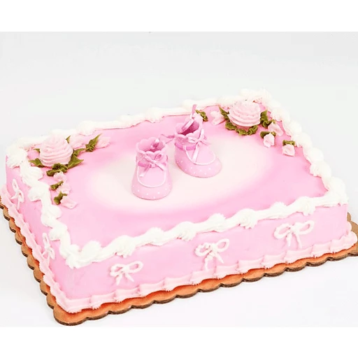 Girl's First Booties (BS T32153) | Baby Shower Cakes | Martins - Emerald