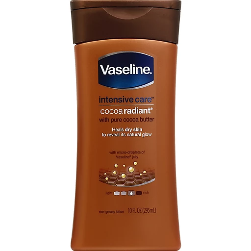 Vaseline Intensive Care Cocoa Radiant Body Lotion 10 Oz, Hand & Body