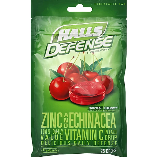 Halls - Halls, Drops, Cool Berry Flavor, Throat Soothing (25 count), Shop
