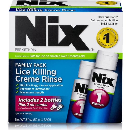 Nix Lice Killing Creme Rinse Family Pack, 2 Oz & Nit Comb, Double Pack | Other | D&W Market